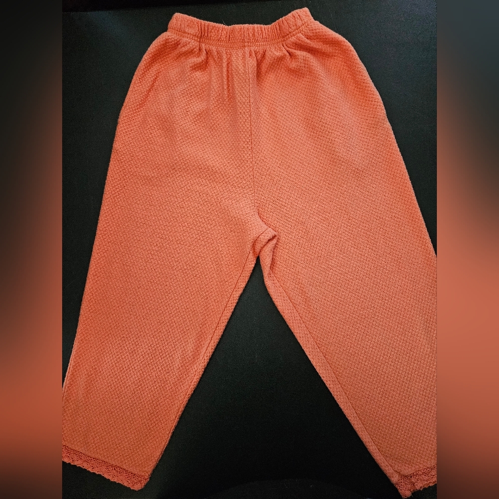 Vintage 70's - Camp Beverly Hills Cotton Capris with Lace Cuffs - Size M - NWOT